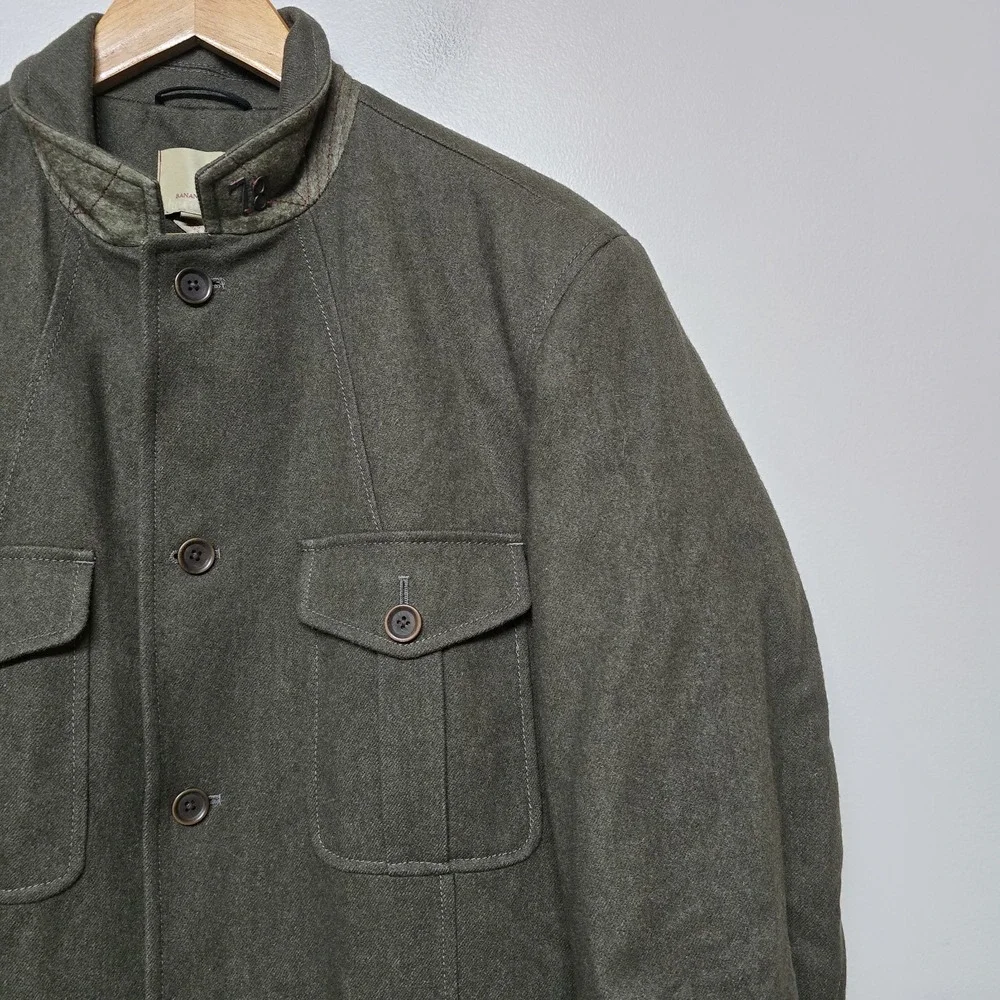 Banana Republic Heritage 78 Capsule Collection‎ Wool Blend Safari Coat XL Rare